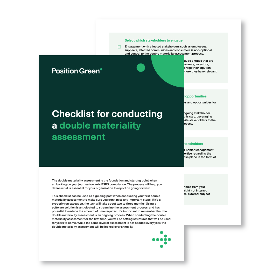 Checklist For Conducting A Double Materiality Assessment