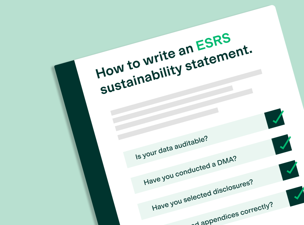 esrs sustainability statement checklist