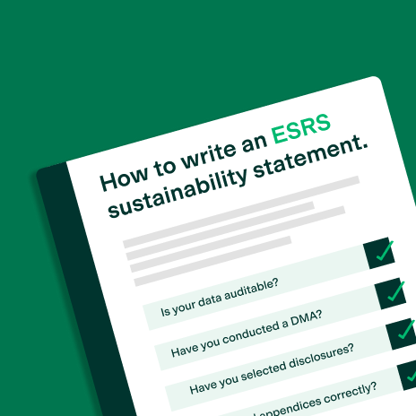 esrs sustainability statement checklist