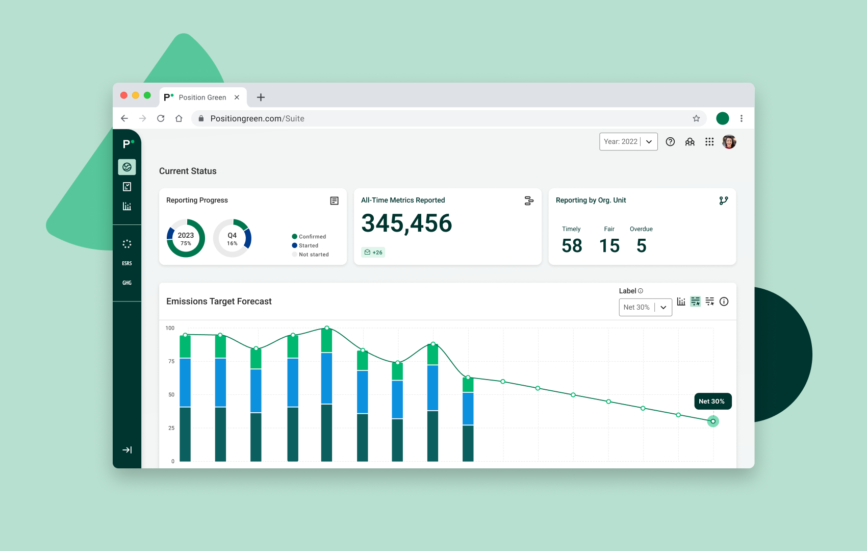 esg software interface 